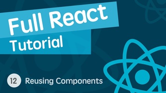 React & React Hook & React Router 基础入门实战视频教程 12 重用组件 & Props 参数默认值
