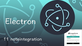 Electron 从入门到实战图片压缩软件视频教程 11 nodeIntegration