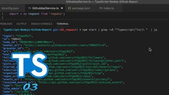 TypeScript + Node.js 实战 GitHub API #3 增加头信息发送 API 请求和命令行格式化 JSON 数据